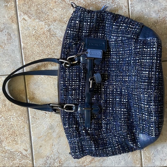 Coach Chelsea Emerson tweed satchel - Picture 3 of 9